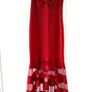 Joseph Ribkoff Drop Shoulder Dual Fabric Red Sheer Panelled Dress SIZE 14 Image 3