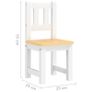 4 Piece Children Table and Chair Set Image 3