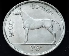 #719 - Ireland - 1959 - Half Crown - AU - KM.16a
