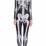 Women Halloween Costume 3D Print Long Sleeve Skinny Skeleton Catsuit Cosplay Jumpsuit (MULTIPLE STYLES) Image 2