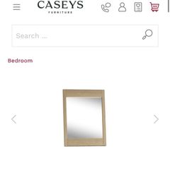 Bed frame, mattress and vanity