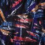 Sophie B Multicolor Abstract Feather Print Lace V-Neck A-Line Dress 18UK/46EU Image 5