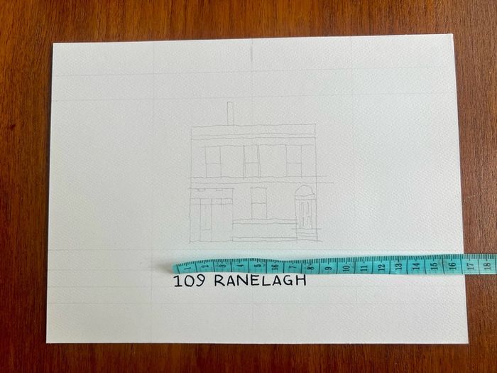 Custom Home Watercolour Painting