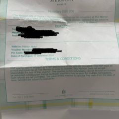 Merrion Hotel Voucher
