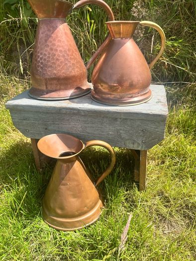 Antique/Vintage Copper Jug Measures