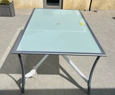 Glass garden table