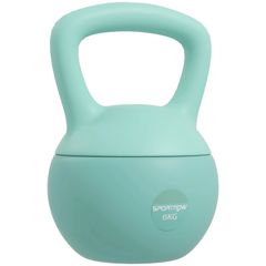 Kettlebell 6 kg with non-slip handle for fitness, strength training & cardio, 19 x 19 x 28 cm green