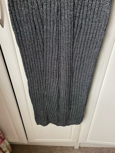 Bnwt grey sparkle dress with short sleeves size large (12)