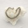 Vintage Double Rolo Interlocking Rings 800 Silver Bracelet Image 8