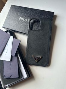 Authentic Saffiano Leather Prada iPhone 12 Pro Max case