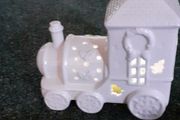 Festive ceramic train