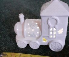 Festive ceramic train