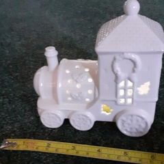 Festive ceramic train