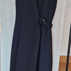Ted Baker Black Wrap Tailored Midi Dress Size 2 UK 10