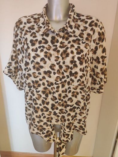 Brand new F&F leopard print blouse size UK16 EU44 Postage included