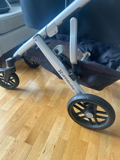 UPPAbaby Vista (2018) Complete Double Buggy Setup (Soft Grey / Gregory)