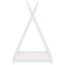Kids Bed Frame White Solid Pine Wood 90x200 cm Image 5