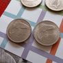 mint 2 shilling coins.   various dates Image 2