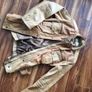 Tan 100% real leather fitted jacket Image 2