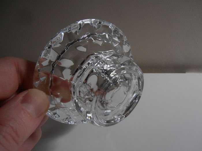 Glass/crystal candle holder
