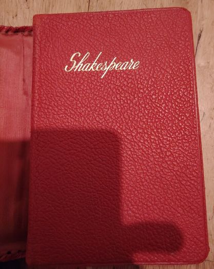 1957 Leather Shakespeare Complete Works (Rare Uncut Pages)