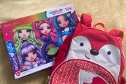 Puzzle and backpack