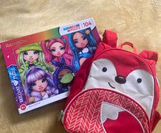 Puzzle and backpack