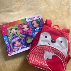 Puzzle and backpack