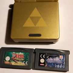 Gameboy Advance SP zelda minish cap + castlevania harmony GBA console