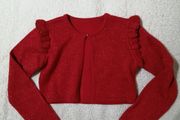 Beautiful Red Sparkly Cardigan