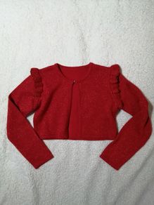 Beautiful Red Sparkly Cardigan