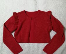 Beautiful Red Sparkly Cardigan