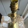 Vintage brass column table lamp - classical design Image 8