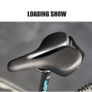 Bike Saddle Breathable Big Butt Cushion Leather Surface Seat Mountain MTB Hybrid Bicycle Shock Absorbing Hollow Cushion Image 5