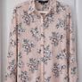 Powder Pink Floral Blouse, Size M/L Image 3