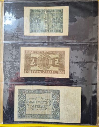 Old Polish banknotes from 1919 to 1994