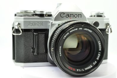 Canon AE-1  35mm SLR Film Camera with Super Bright Canon FD 50mm f1.4 SSC, Recently FULLY Serviced