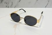 Oval Black Sunglasses UV400 Unisex (New)