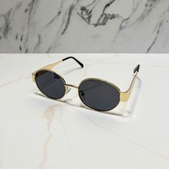 Oval Black Sunglasses UV400 Unisex (New)
