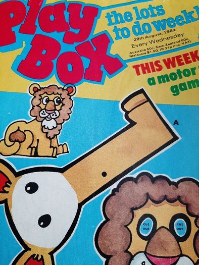 vintage comic Play box 1982