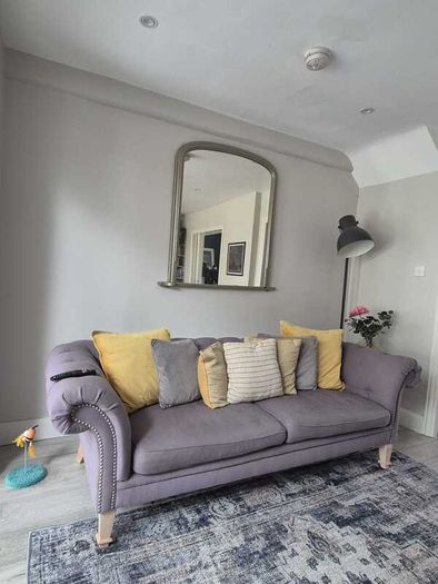 3 seater Chesterfield couch grey PRICE DROP