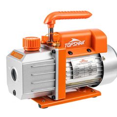 BRAND NEW 3/4CFM AC Refrigerant Vacuum Pump with Gauges HVAC Refrigeration Home Vacuum Packing Air Condition Automobile Maintenance