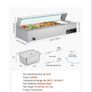 Buffet Food Warmer Stainless Steel 4 Pans with Glass Shield Commercial Countertop Bain Marie 220v Image 3