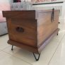 Rustic storage chest coffee table Image 4