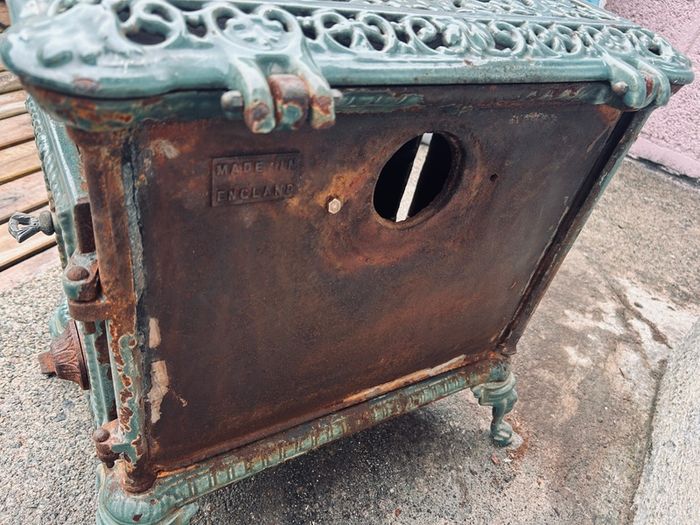 Vintage French-Style Cast Iron Stove
