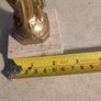 Notre-dame de la Garde statue 17 cm. Tall on  marble plinth. Image 4