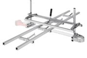 Chainsaw Mill and Rail Mill Guide System, Portable Sawmill 36 cm-91 cm Guide Bar, 2.74 m Aluminum Saw Milling Rail Guide with Chainsaw Planking