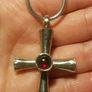 MMA Sterling Silver Byzantine Cross Pendant Necklace Image 4