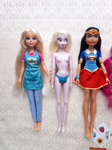 Dolls bundle - 13 dolls Rainbow High, Failfix, Super Hero Girls, Hairdorables, Frozen, Equestria Girls