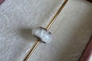 Pandora charm white murano glass excellent condition,hallmarked